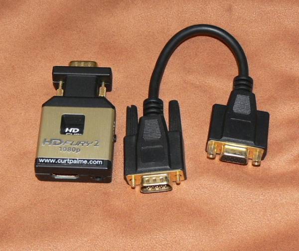 ☆中古☆HDFURY2 1080P FW V1.51 HDMI to VGA コンピュータ 周辺機器