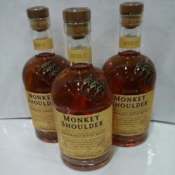 MONKEY SHOULDER ウイスキー モンキーショルダー 3本 ウイスキー 食品