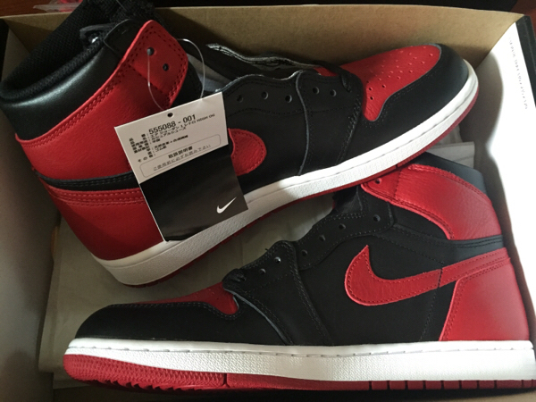 国内正規 AIR JORDAN 1 RETRO HIGH OG BANNED 27.5cm黒タグ