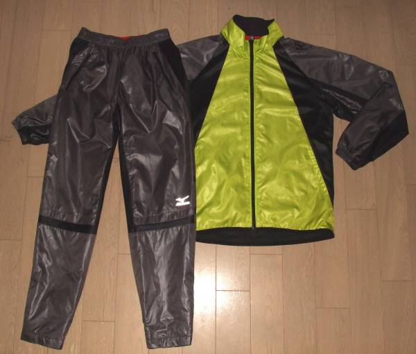 極美￥18900★MIZUNO ブレスサーモ ウィンドアップウェア 上下 M