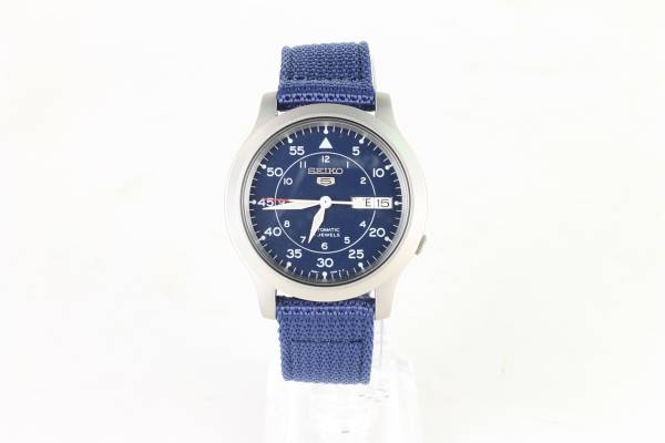 １円スタート SEIKO 海外モデル SEIKO5 SNK807K2 ブルー 新品