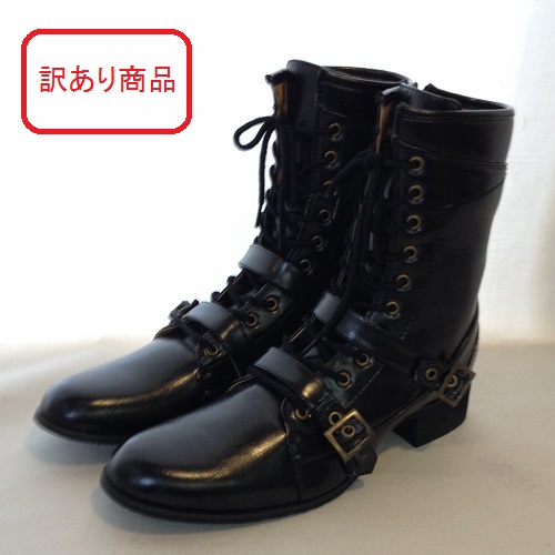 【訳あり】靴 メンズ LE SOLEIL ブーツ ブラック 28.0cm 3E②