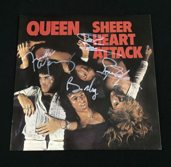 クイーン Queen QUEEN LPレコード ブライアン・メイ 直筆 フレディ