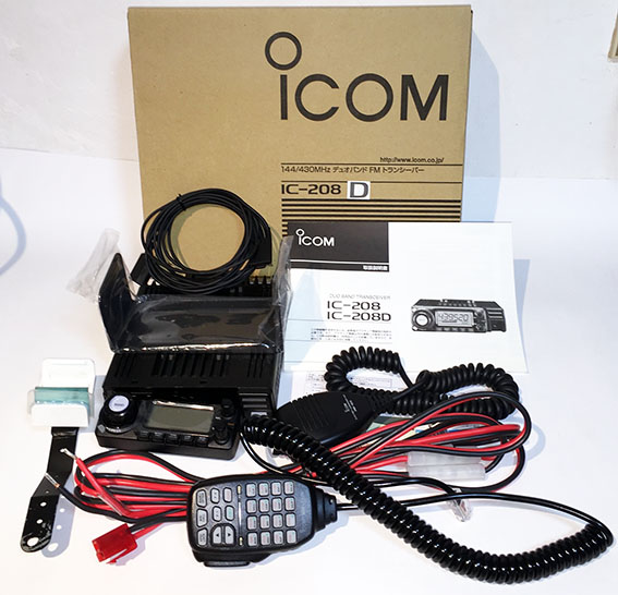 IC-208D 144mhz/430mhz FM 50W 広域受信機能付き ICOM IC-208D 144/430MHz FM 50W デュオバンドFMトランシーバー
