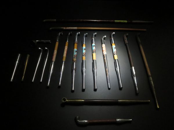 【村田銘刻印】時代物＠煙草/煙管/キセル/パイプ＠和骨董＠18点