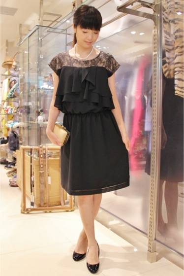 スピック＆スパン SPICK&SPAN Noble レースコンビワンピ 結婚式