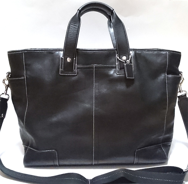 COACH／コーチ 2WAYレザー ビジネストートバッグ◇黒 F70103 COACH