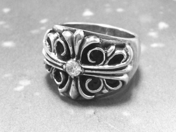 ▲　クロムハーツ　▲　キーパー・　リング・パヴェ　２２号