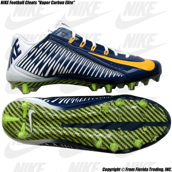 ナイキ アメフト用 スパイク Vapor Carbon Elite(9/27cm)紺白黄