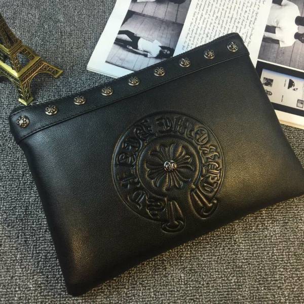☆クロムハーツ クラッチバッグ ノベルティ サイズS レザーtypeB く