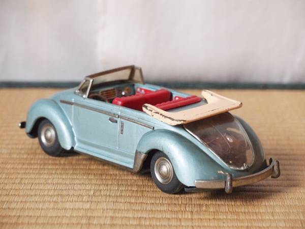 電動 ブリキ ワーゲンビートル オープンカー 動作確認済み