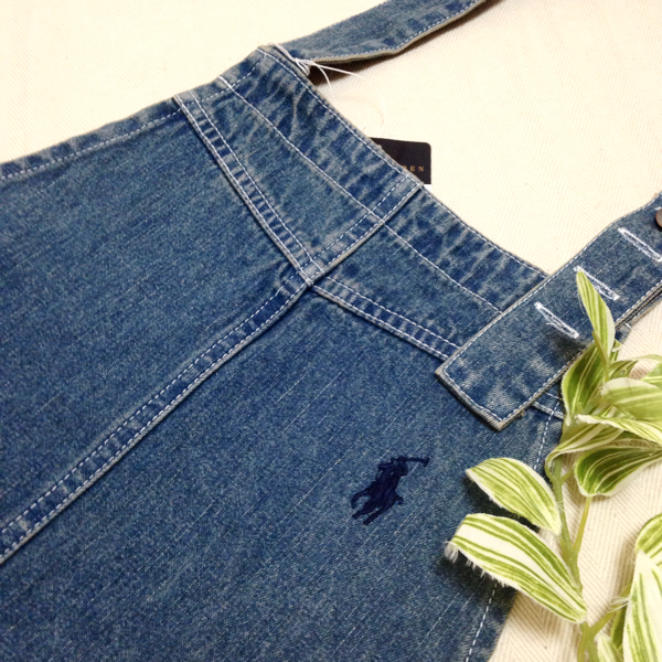 新品 格安 ラルフローレン ウォッシュド デニム エプロン 男女 Ralph