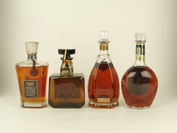 1円～ 東京都限定発送 ウイスキー ブランデー 4本セット 酒