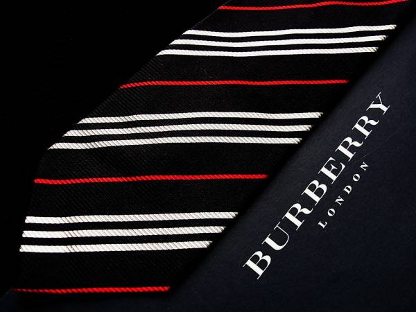 ・ω・ｊillv♪AH3561美品バーバリーLONDONネクタイ