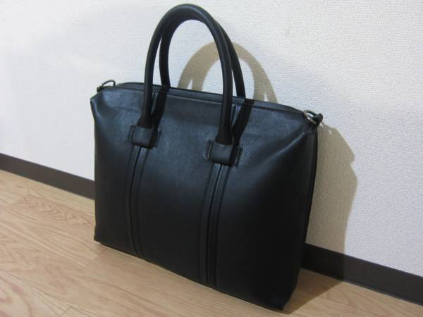 ZARA MAN 大きめ合皮ビジネスバッグ ブリーフケース 美品！