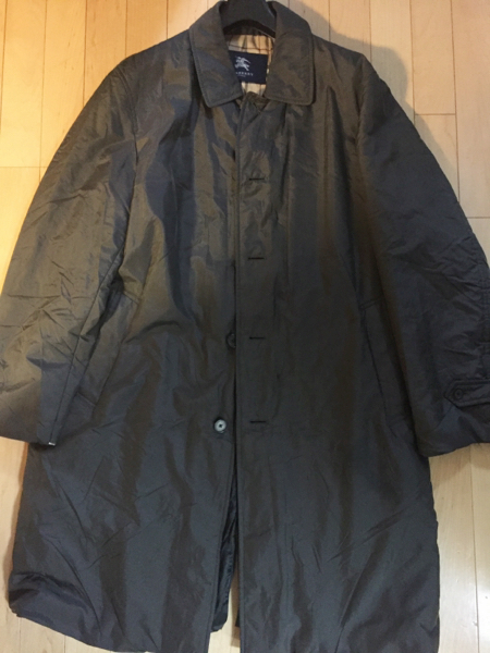 BURBERRY LONDON コート バーバリー シルク ラムレザー LL