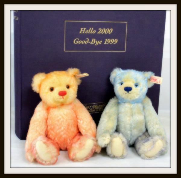 シュタイフ テディベア Hello 2000 Good-Bye 1999限定/10