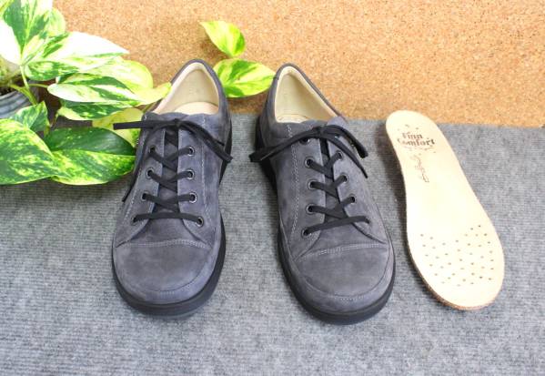 フィンコンフォート 5 24cm ひも 値下げ グレー スニーカー風