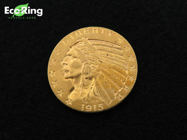 1円 K21 インディアン金貨 1915年 5ドル 金貨 硬貨 HG331 NGC鑑定済