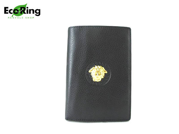 1円 ヴェルサーチ メデューサ 三つ折り レザー 財布 AV032