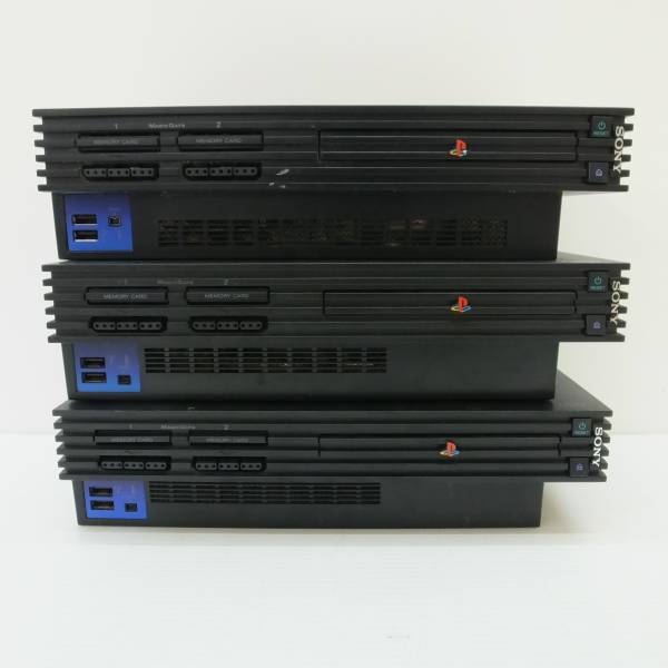 43P【ジャンク】PS2　厚型本体　まとめセット　計3台