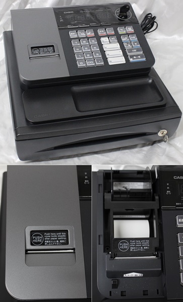 @USED■CASIO カシオ 電子レジスター 8部門 NL-200■ブラック 黒