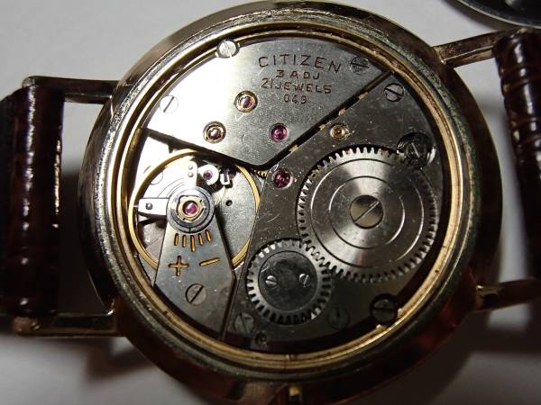 Citizen r 21石 手巻き　鉄道時計　ジャンク ☆手巻きシチズンデラックス アンティーク21石 ジャンク CITIZEN