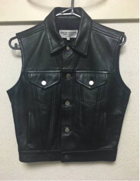 ギャルソン レザー ベスト ジャケット COMME des GARCONS HOMME