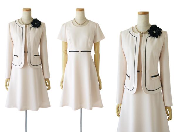 7号 品格ある Aライン ワンピース 結婚式 入学式 スーツ#0M089