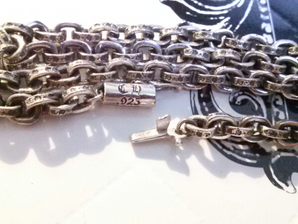 □クロムハーツ□ペーパーチェーンネックレス 50cm 14k留め具