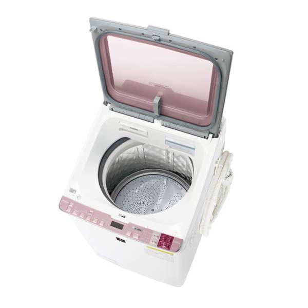 美品 シャープ 8.0kg 洗濯乾燥機 ピンク ES-GX8A 2016年