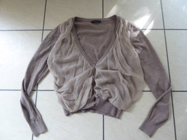 SWINGSWINGのデザインカーディガン★ベージュ★スウィング