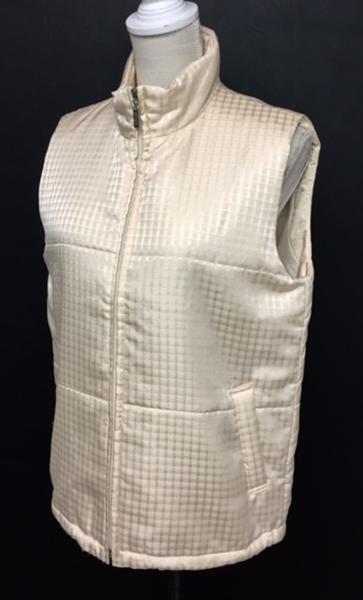 美品【PICONE/ビキ/日本製】ジップアップベスト ベージュ 春秋