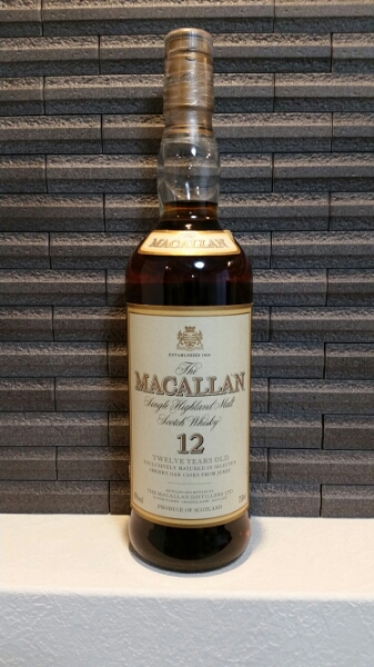 マッカラン　12年　旧ボトル　オフィシャル　箱なし