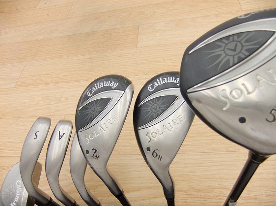 女性用ウッド付キャロウェイ●SOLAIRE ソレイル 7本(s8-15-9)