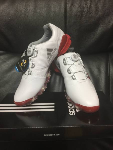 新品 adidas powerband tour Boa 赤白2016モデル 28cm 3E