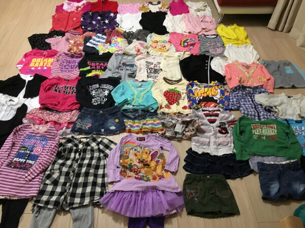 女の子秋冬物63点入り福袋 100~110 ジェニー グラグラ コムサ