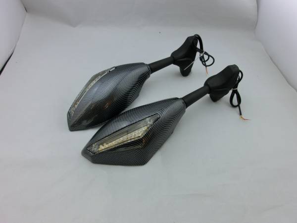 k-y品KAWASAKI ZX10R用ウインカー内蔵ミラー カワサキ純正 10r ZX