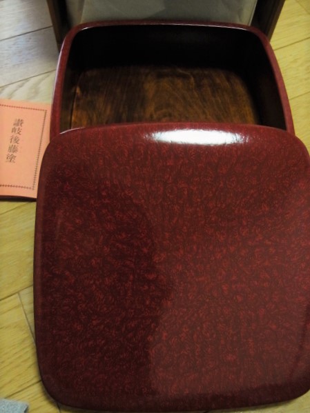 讃岐後藤塗☆天然木 うるし塗り 漆 お重箱☆新品 木製 重箱 本漆塗