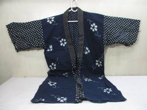 古布 ハンテン ハッピ 刺子 手縫い （刺し子 半纏のYahoo!オークション 