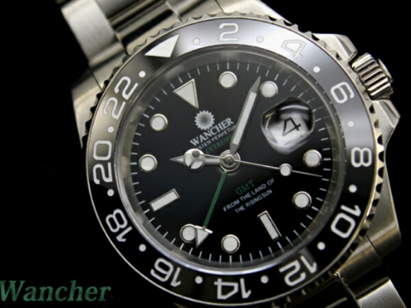WANCHER ワンチャー GMT 公式通販 シルバーGMT 稼働品 自動巻き腕時計
