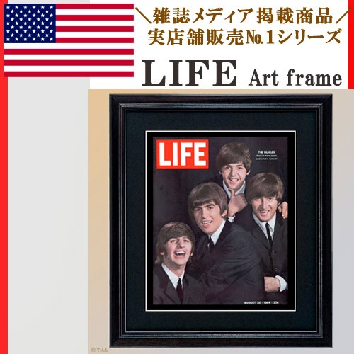 ビートルズ LIFE Msize ビンテージ フォト Black スタンド 壁掛3