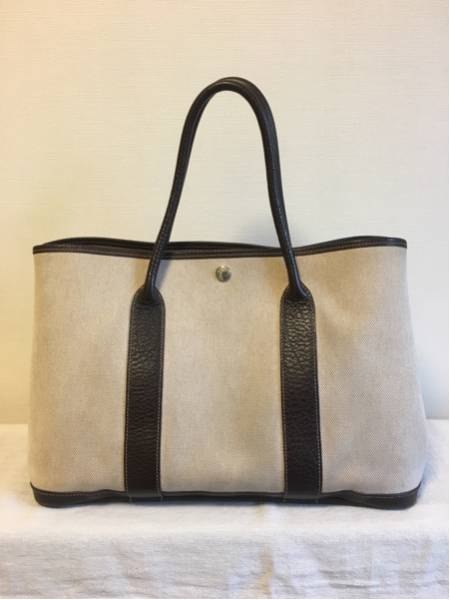 [正規・美品] エルメス ガーデン パーティPM H刻印 ブラウン！