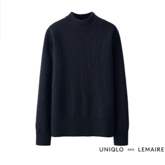 ユニクロ ルメール モックネックセーター 紺 M 新品