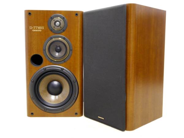 名機・美品！ONKYO オンキヨー 3ウェイスピーカー D-77MRX完動品 □最