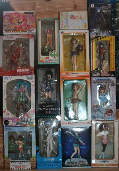 未開封多め★美少女フィギュア まとめて(見崎鳴，日向夏見，綾波