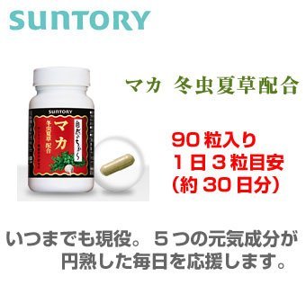 ★☆新品 サントリー マカ 冬虫夏草配合 90粒×3個 送無☆★