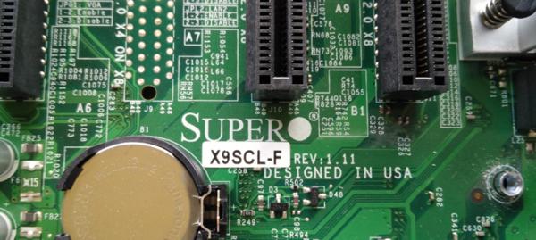 ●Supermicro LGA1155 Core-i5/Xeon E3対応 M/B X9SCL-F 動作品