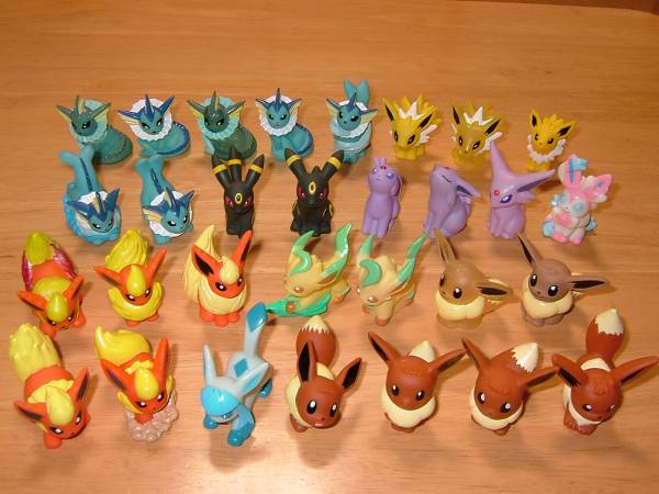 ポケモンキッズ 指人形 イーブイの進化 30種（個） よくお読みください