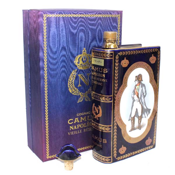 ☆古酒 箱付/CAMUS（カミュ）ブック 青 陶器 Y6K1816 未開封 カミュ